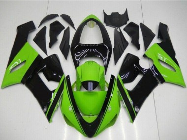 Comprare Carena Moto Kawasaki ZX6R 2005-2006 - Verde Nero Lucido