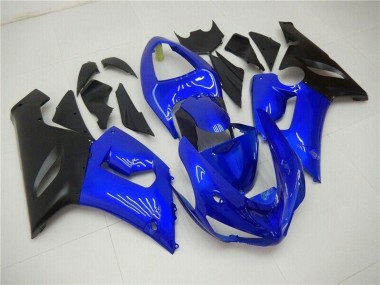 Comprare Carena Moto Kawasaki ZX6R 2005-2006 - Blu Nero Opaco