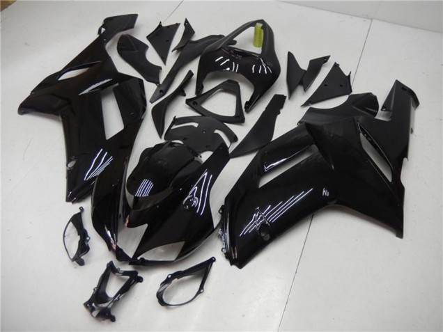 Comprare Carena Moto ABS Kawasaki ZX6R 2007-2008 - Nero Lucido