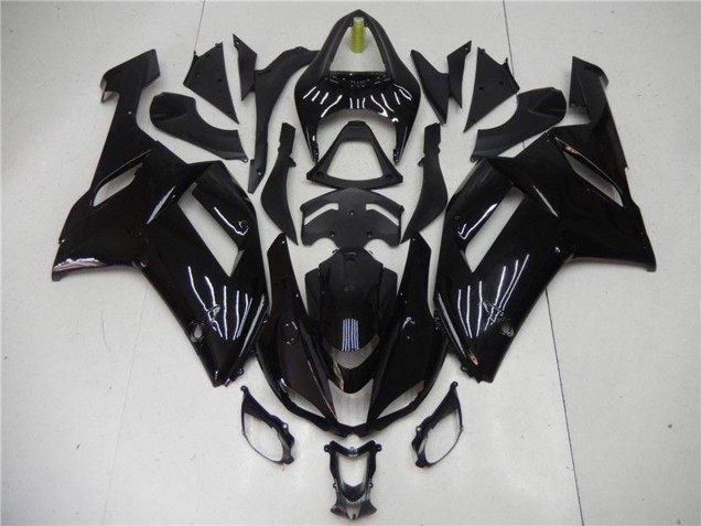 Comprare Carena Moto ABS Kawasaki ZX6R 2007-2008 - Nero Lucido