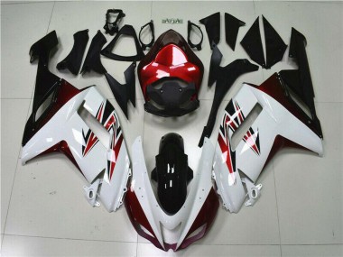 Comprare Carena Moto Kawasaki ZX6R 2007-2008 - Bianco Nero Rosso