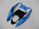 Comprare Carena Moto Kawasaki ZX6R 2009-2012 - Azzurro Chiaro Nero Lucido