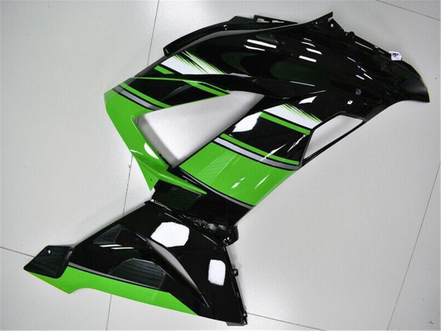 Comprare Kit Carena Moto ABS Kawasaki ZX6R 2013-2018 - Verde Nero Lucido