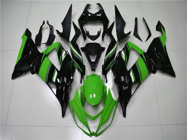 Comprare Kit Carena Moto ABS Kawasaki ZX6R 2013-2018 - Verde Nero Lucido