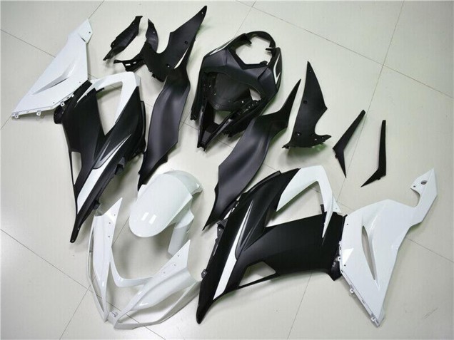 Comprare Carena ABS Kawasaki ZX6R 2013-2018 - Bianco Nero Opaco