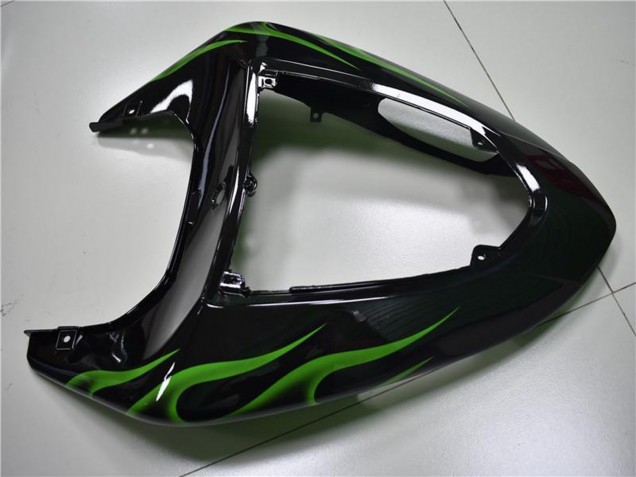 Comprare Carena Moto Kawasaki ZX10R 2006-2007 - Nero Lucido Verde Fiamma