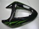 Comprare Carena Moto Kawasaki ZX10R 2006-2007 - Nero Lucido Verde Fiamma