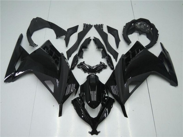 Comprare Carena Moto Kawasaki Ninja 300 EX300R 2013-2024 - Nero Lucido Nero Opaco