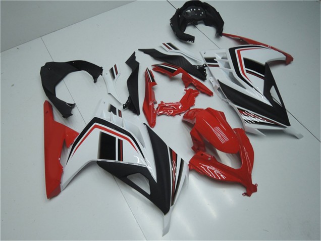 Comprare Carena Moto Kawasaki Ninja 300 EX300R 2013-2024 - Bianco Rosso Nero