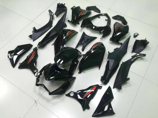 Comprare Carena Moto Kawasaki Z800 2013-2018 - Nero Lucido Rosso Argento