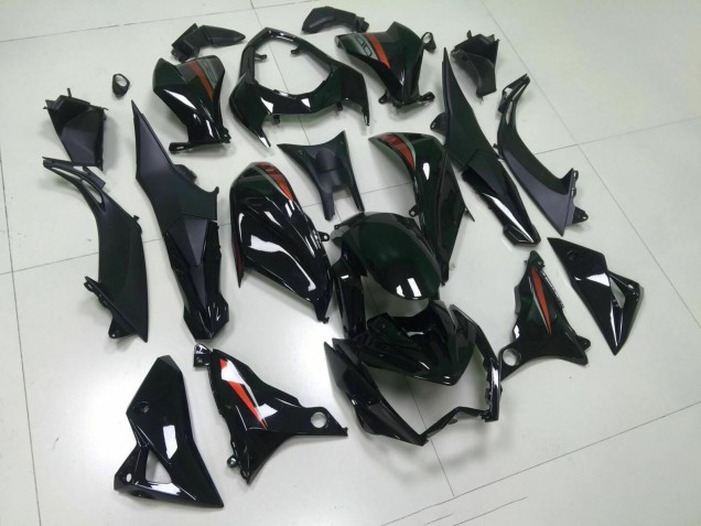 Comprare Carena Moto Kawasaki Z800 2013-2018 - Nero Lucido Rosso Argento