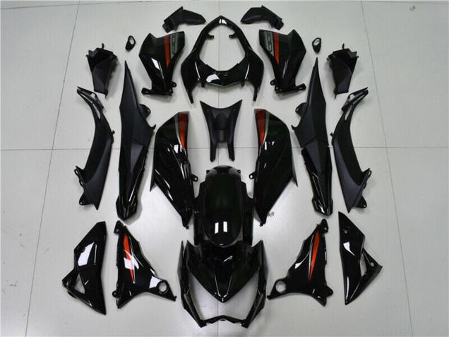 Comprare Carena Moto Kawasaki Z800 2013-2018 - Nero Lucido Rosso Argento