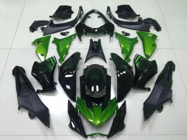 Comprare Carena Moto Kawasaki Z800 2013-2018 - Verde Nero Lucido