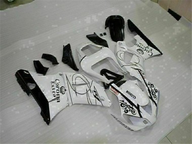 Comprare Carena Moto Yamaha YZF R1 2000-2001 - Bianco Nero Corona Extra