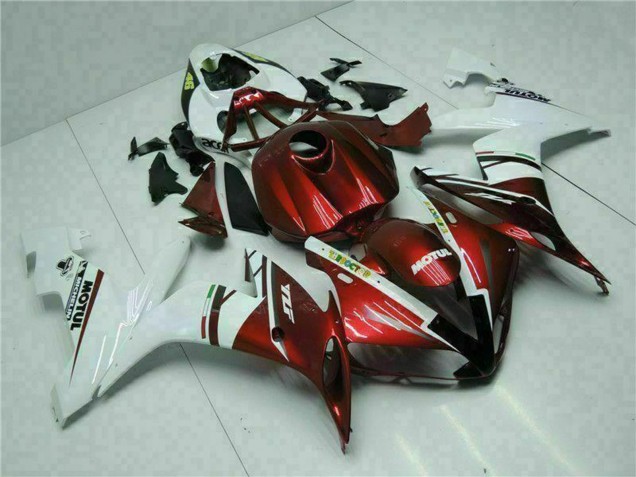 Comprare Carena Moto Yamaha YZF R1 2004-2006 - Bianco Rosso Giallo Motul 46