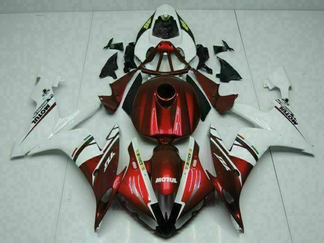 Comprare Carena Moto Yamaha YZF R1 2004-2006 - Bianco Rosso Giallo Motul 46