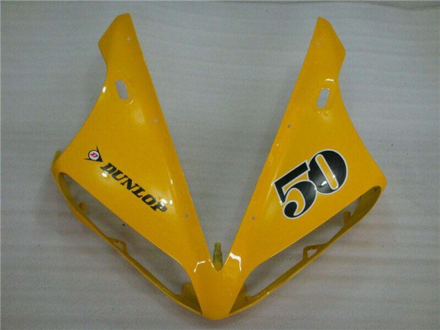 Comprare Carena Moto Yamaha YZF R1 2004-2006 - Giallo Nero Lucido Dunlop 50