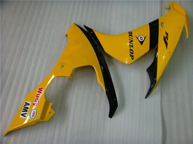 Comprare Carena Moto Yamaha YZF R1 2004-2006 - Giallo Nero Lucido Dunlop 50