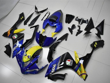 Comprare Carena Moto Yamaha YZF R1 2007-2008 - Blu Giallo Nero Squalo