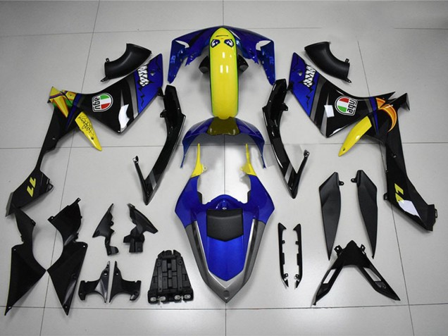 Comprare Carena Moto Yamaha YZF R1 2007-2008 - Blu Giallo Nero Squalo