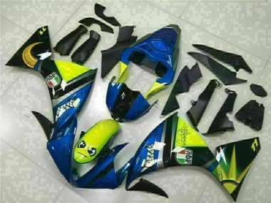Comprare Carena Moto Yamaha YZF R1 2009-2011 - Blu Giallo Squalo