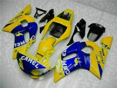 Comprare Carena Moto Yamaha YZF R6 1998-2002 - Giallo Blu Bianco Cammello Motul