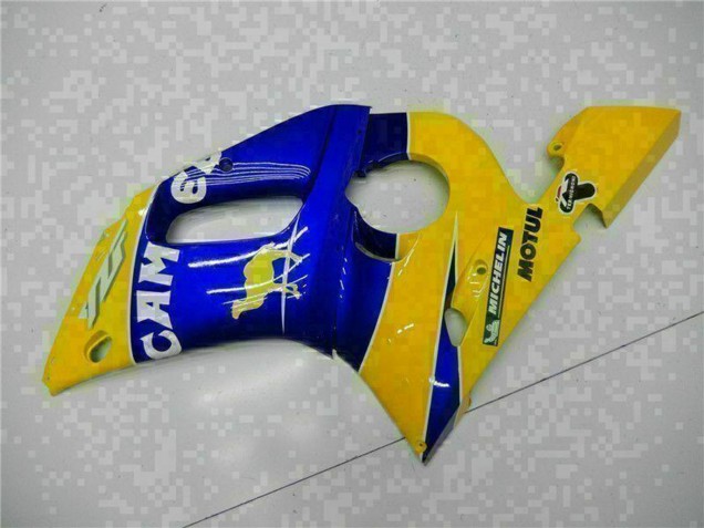 Comprare Carena Moto Yamaha YZF R6 1998-2002 - Giallo Blu Bianco Cammello Motul