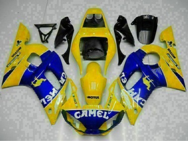 Comprare Carena Moto Yamaha YZF R6 1998-2002 - Giallo Blu Bianco Cammello Motul