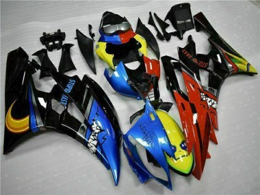 Comprare Carena Moto Yamaha YZF R6 2006-2007 - Giallo Blu Rosso Nero Lucido Squalo