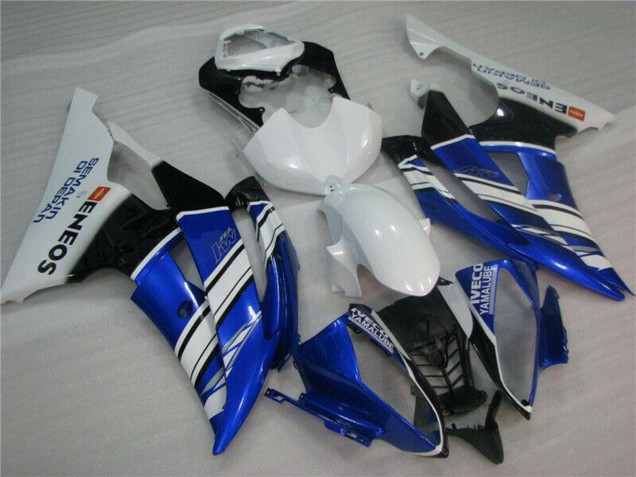 Comprare Carena Moto Yamaha YZF R6 2008-2016 - Bianco Blu Nero ENEOS Semakin Didepan