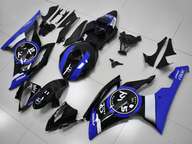 Comprare Kit Carena Moto ABS Yamaha YZF R6 2008-2016 - Bianco Blu Nero Lucido