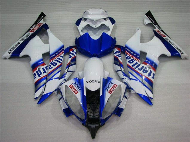 Comprare Carena Moto Yamaha YZF R6 2008-2016 - Bianco Blu Rosso Sterilgarda Volvo Fimer Yamalube