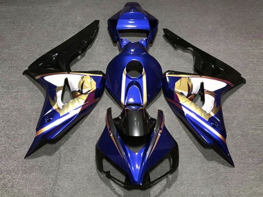 Comprare Carene Moto Honda CBR1000RR 2006-2007 - Blu Bianco Oro Nero Lucido