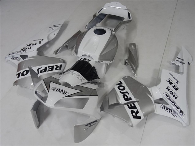 Comprare Carena Moto Honda CBR600RR 2003-2004 - Bianco Argento Nero Repsol