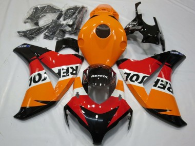 Comprare Kit Carena Moto Completo Honda CBR1000RR 2008-2011 - Arancia Bianco Rosso Nero Lucido Repsol