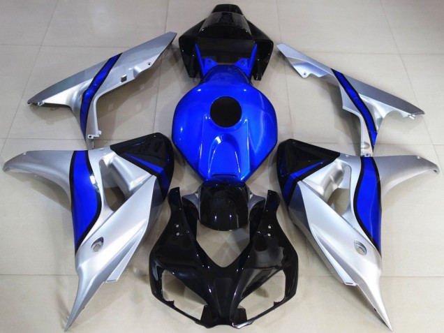 Comprare Carene Moto Honda CBR1000RR 2006-2007 - Argento Blu Nero Lucido