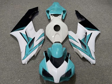 Comprare Carene Moto Honda CBR1000RR 2004-2005 - Bianco Ciano Blu Nero Lucido