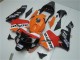 Comprare Kit Carena Moto Honda CBR600RR 2003-2004 - Arancia Bianco Rosso Nero Lucido Repsol