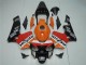 Comprare Kit Carena Moto Honda CBR600RR 2003-2004 - Arancia Bianco Rosso Nero Lucido Repsol