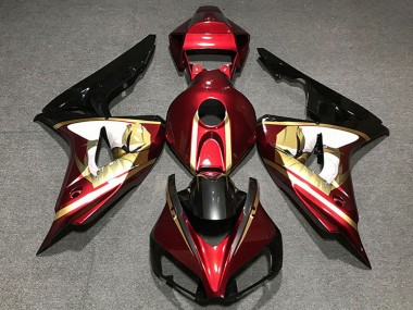 Comprare Carene Moto Honda CBR1000RR 2006-2007 - Rosso Bianco Oro Nero Lucido