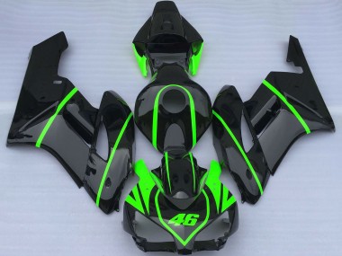 Comprare Carene Moto Honda CBR1000RR 2004-2005 - Nero Lucido Alta Visibilità Verde
