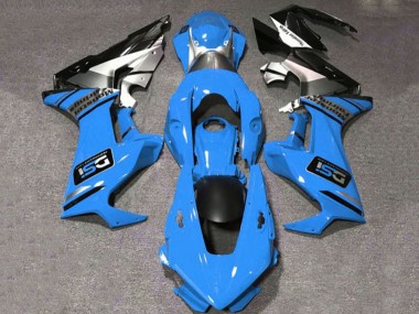 Comprare Carene Moto Honda CBR1000RR 2017-2023 - Blu Bianco Argento Nero Lucido DSI