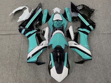 Comprare Carene Moto Honda CBR1000RR 2017-2023 - Bianco Ciano Blu Nero Lucido