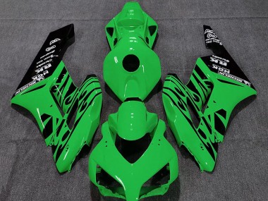 Comprare Carene Moto Honda CBR1000RR 2004-2005 - Verde Nero Lucido Fiamma
