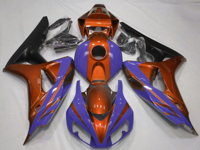 Comprare Carene Moto Honda CBR1000RR 2006-2007 - Arancia Blu Nero Opaco