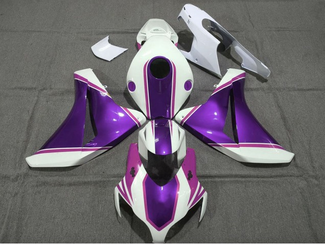 Comprare Carene Moto Honda CBR1000RR 2008-2011 - Bianco Lucido Viola Rosa