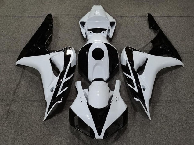 Comprare Carena Moto Honda CBR1000RR 2006-2007 - Bianco Nero Lucido