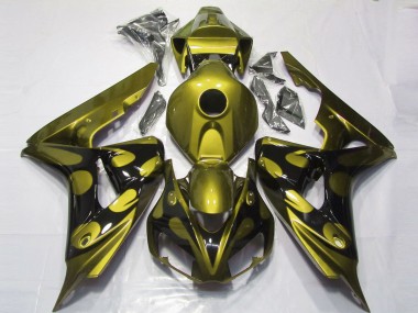 Comprare Carene Moto Honda CBR1000RR 2006-2007 - Lucido Giallo Nero Lucido Fiamma