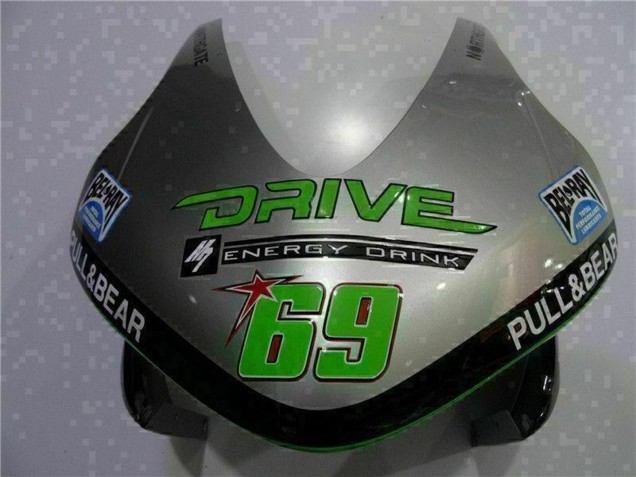 Comprare Carena Moto Honda CBR600RR 2003-2004 - Argento Verde Nero Lucido
