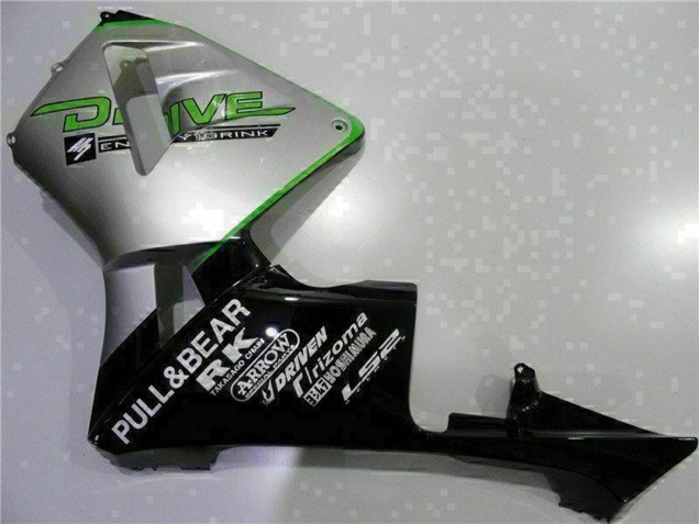 Comprare Carena Moto Honda CBR600RR 2003-2004 - Argento Verde Nero Lucido